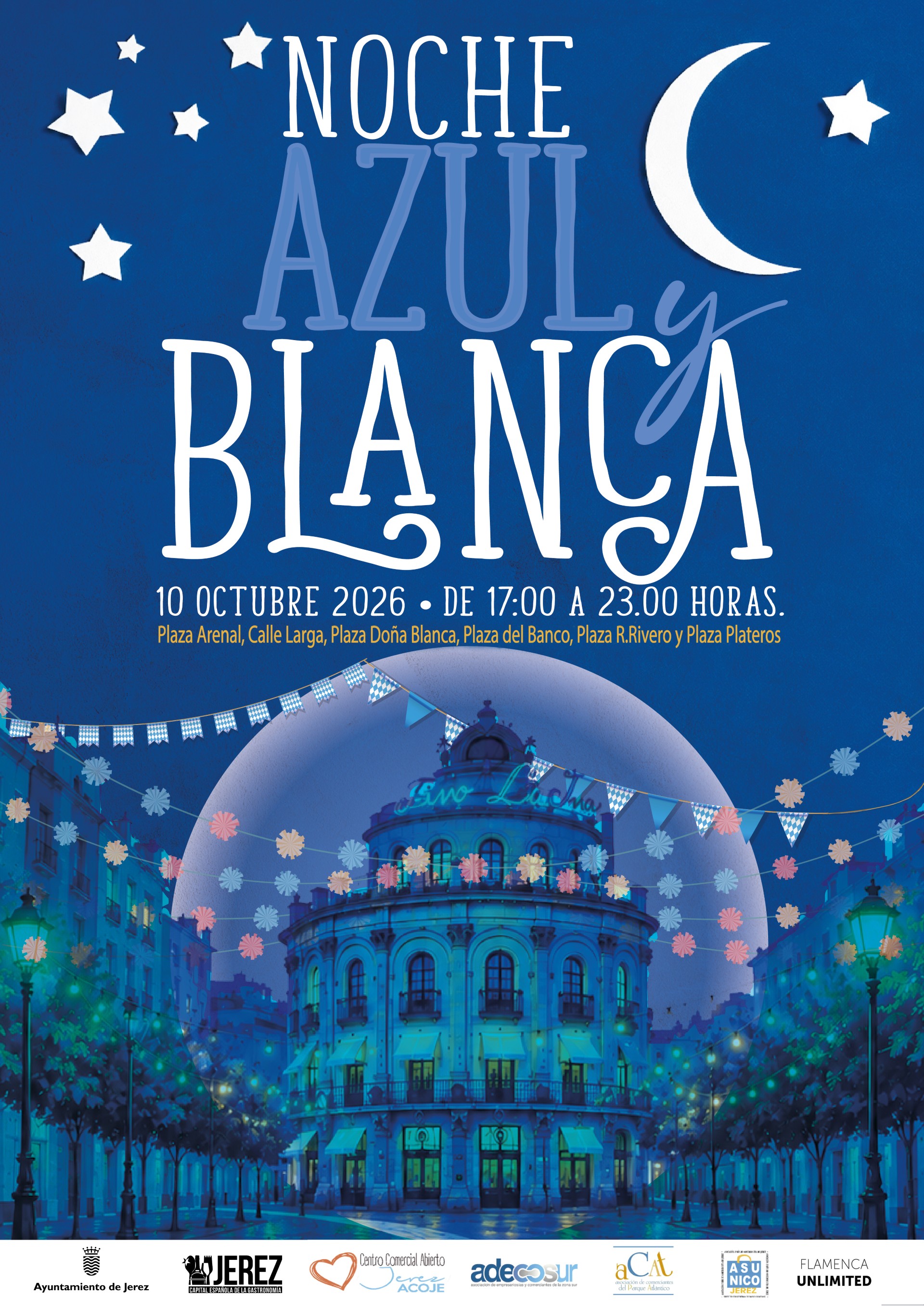 cartel noche azul