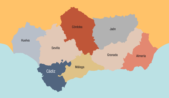 Mapa Andalucía