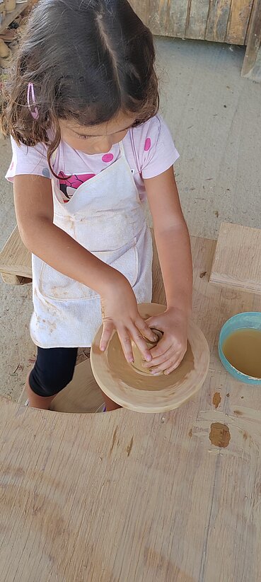 Haciendo alfarería