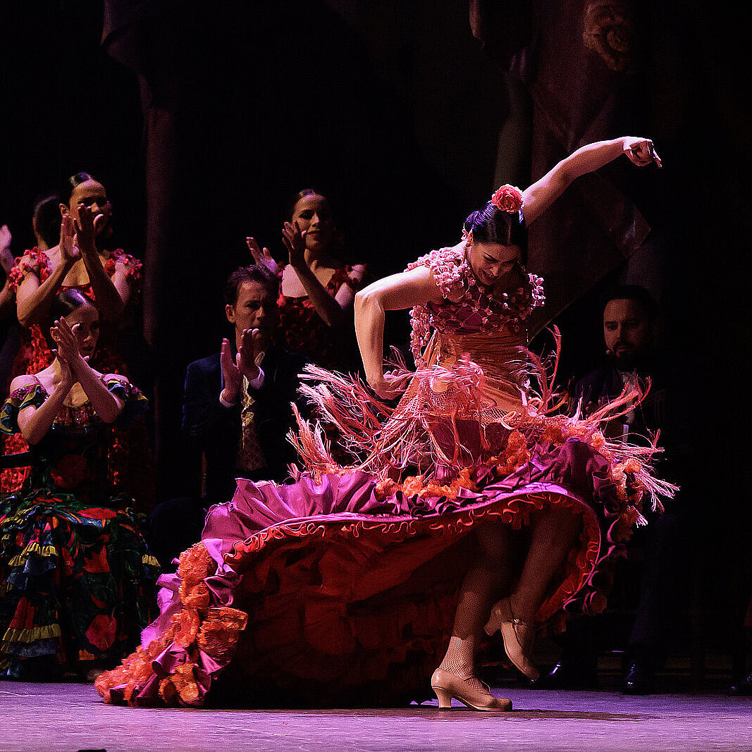 Bailaora en el teatro