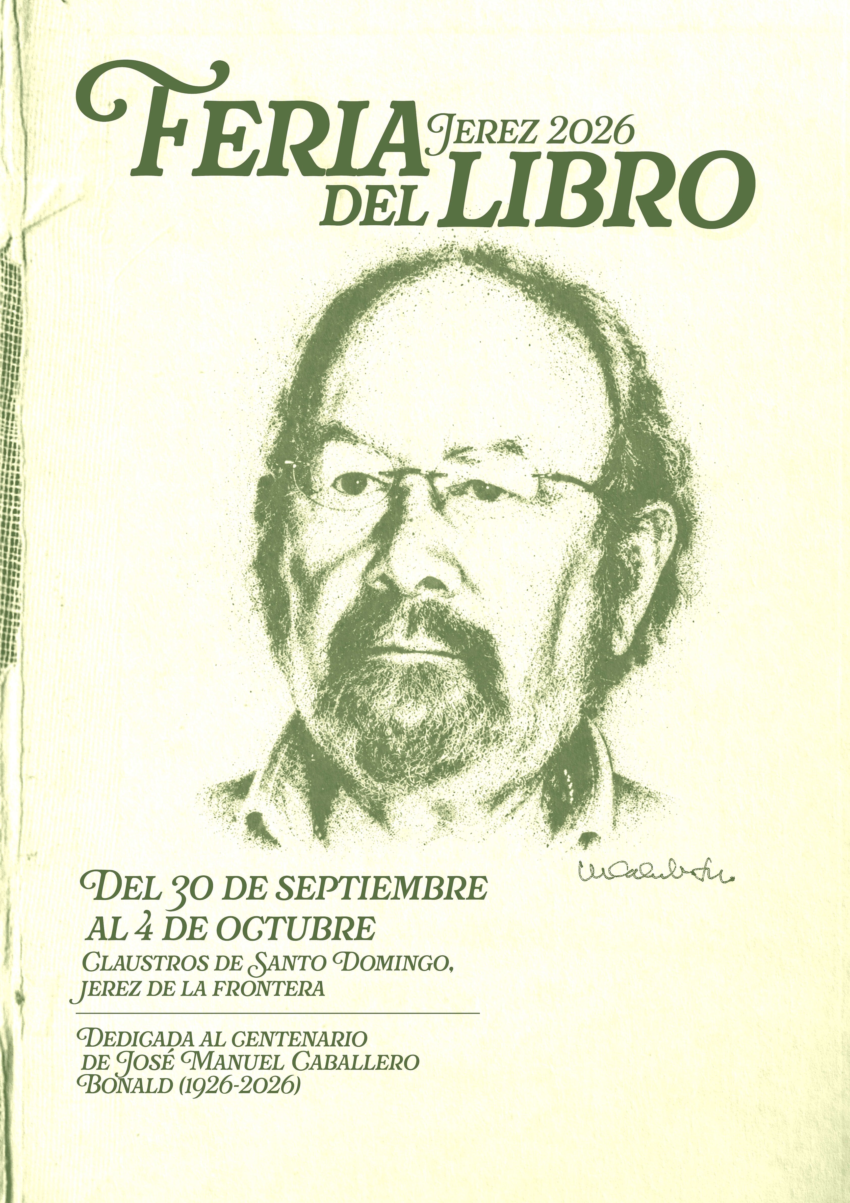  Cartel con imagen Caballero Bonald