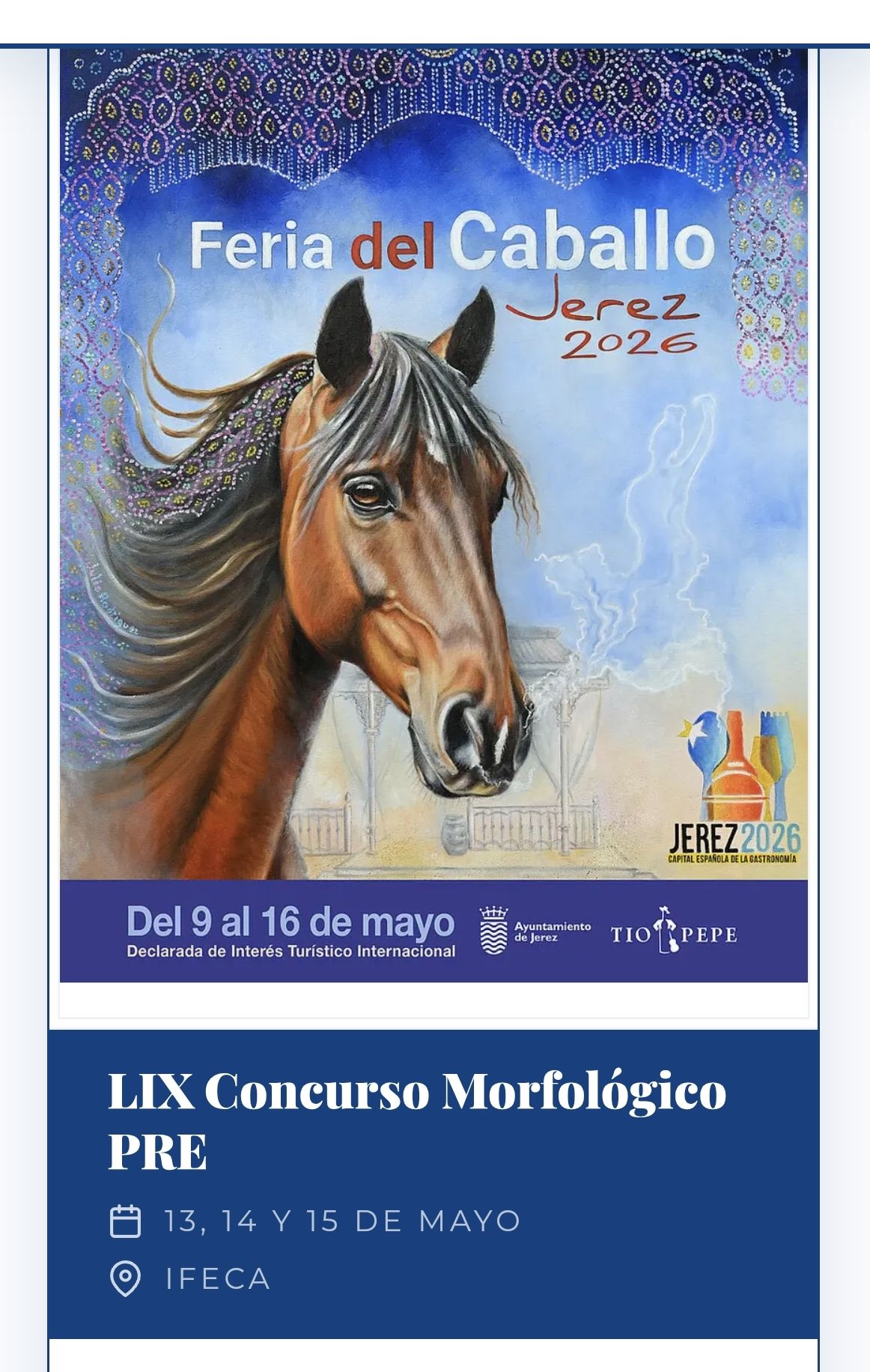 Concurso morfológico PRE