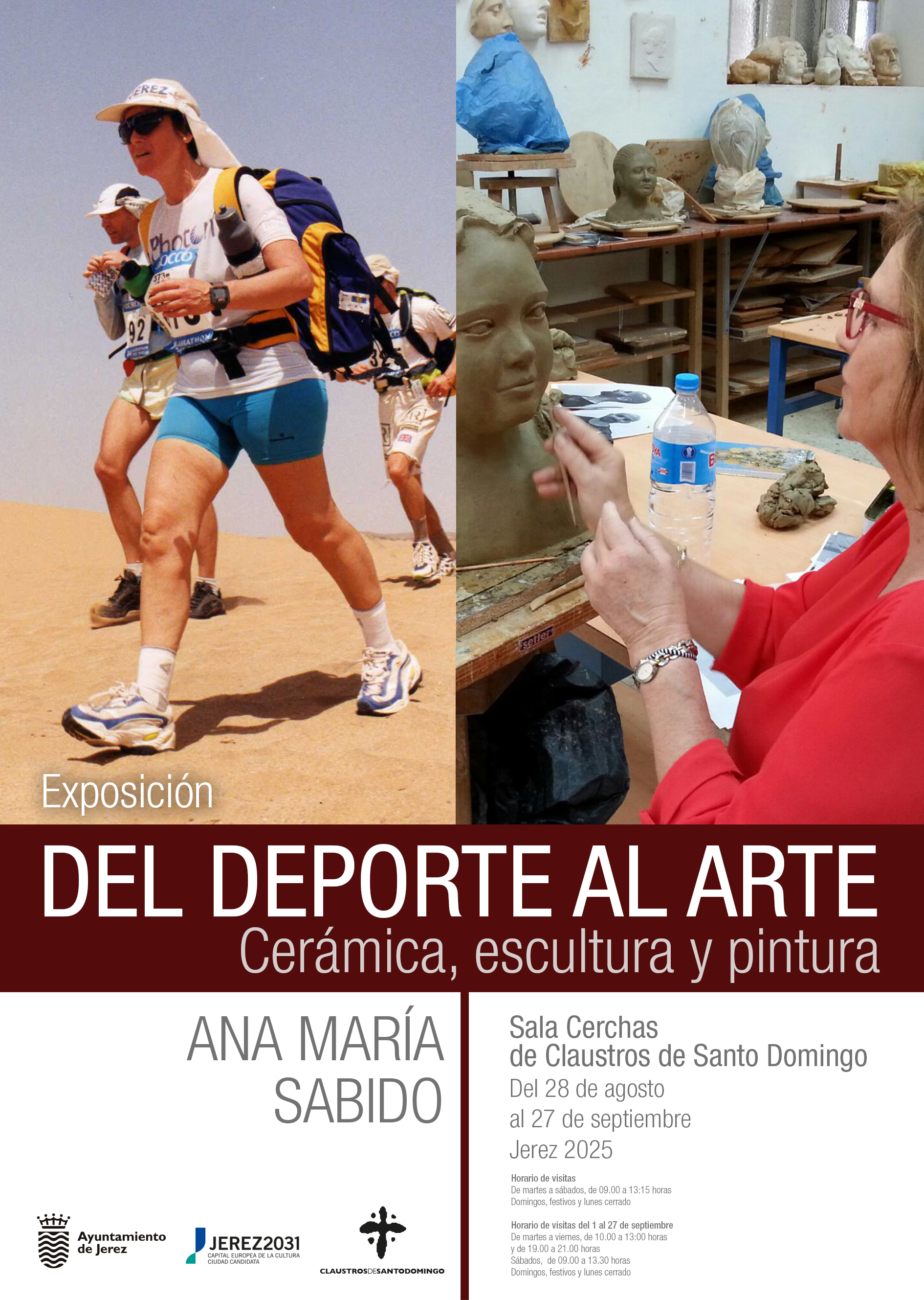 Cartel exposición del Deporte al Arte