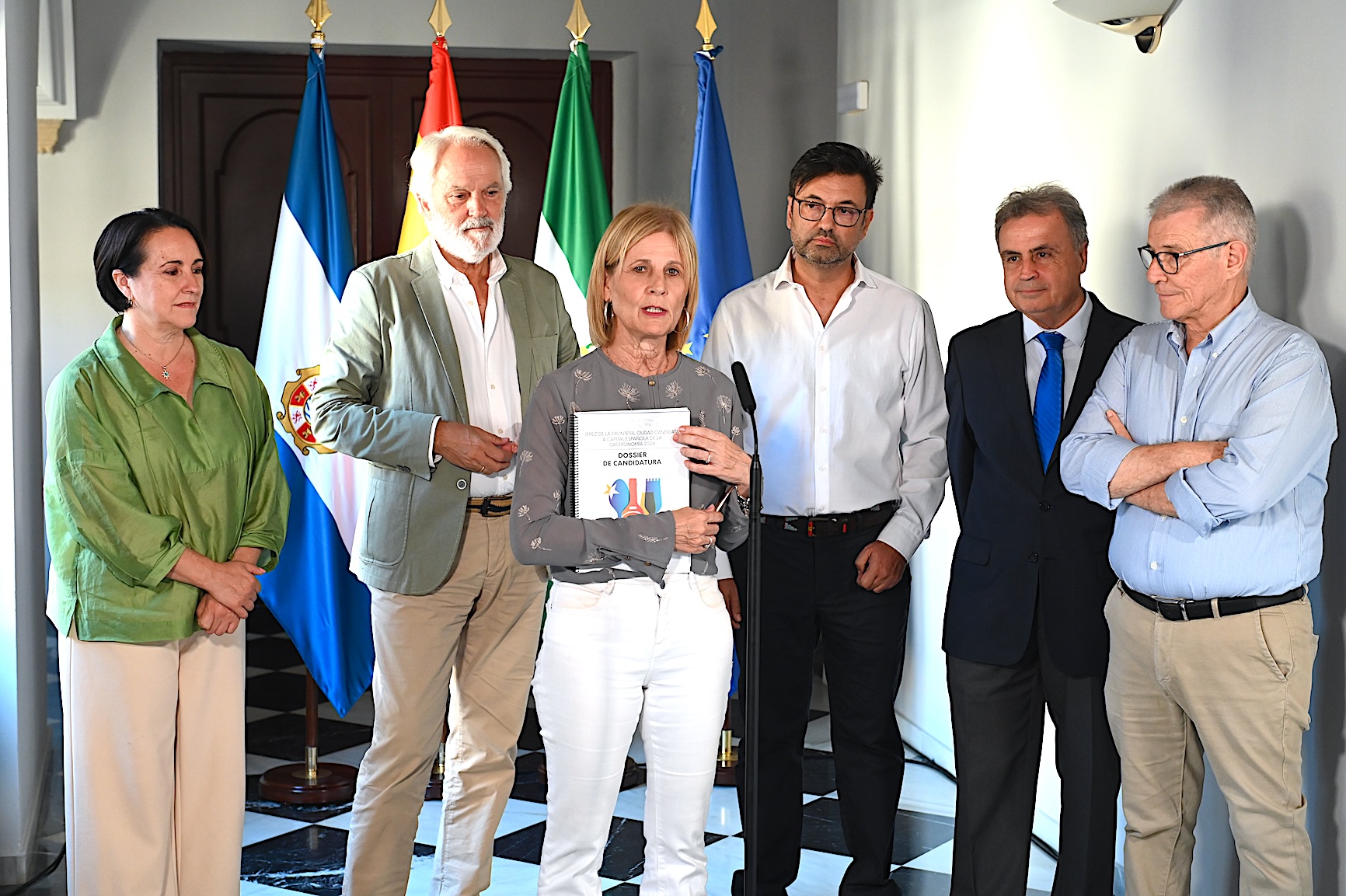 La alcaldesa en la presentación