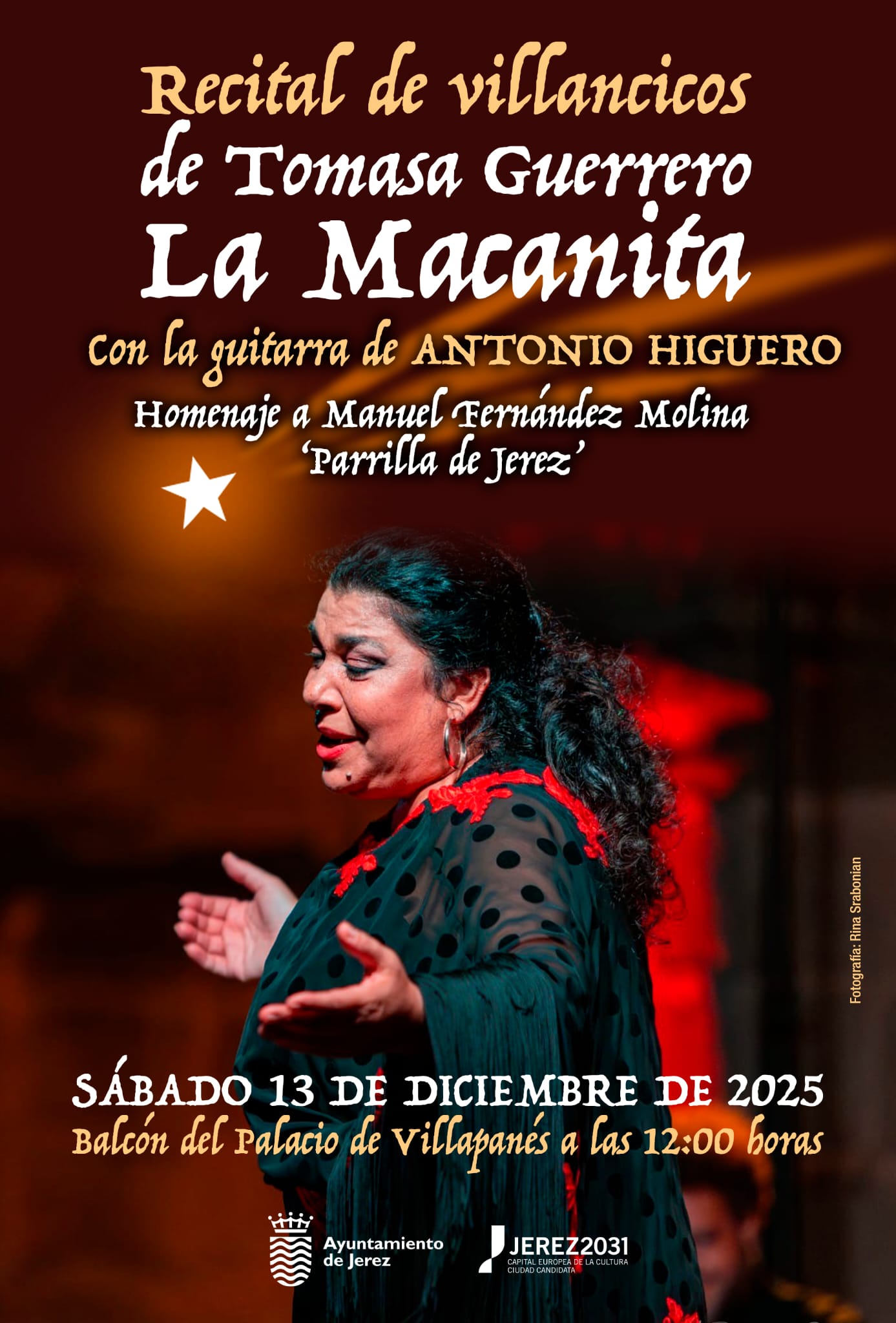 Cartel recital La Macanita