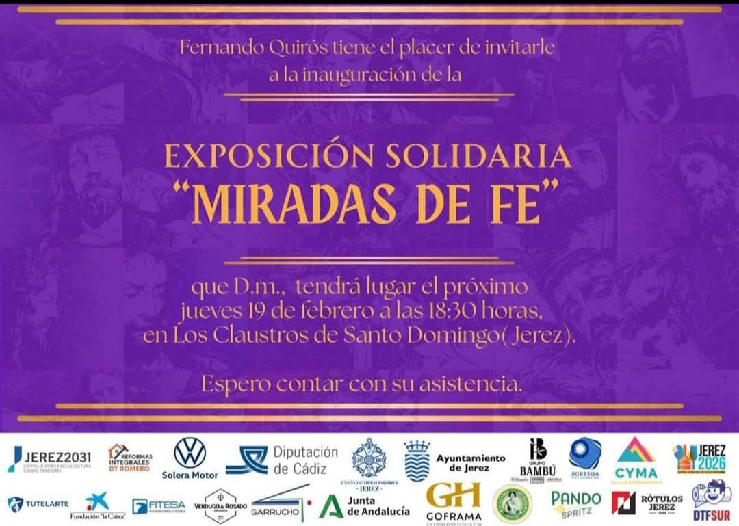 Cartel exposición 'Miradas de fe'
