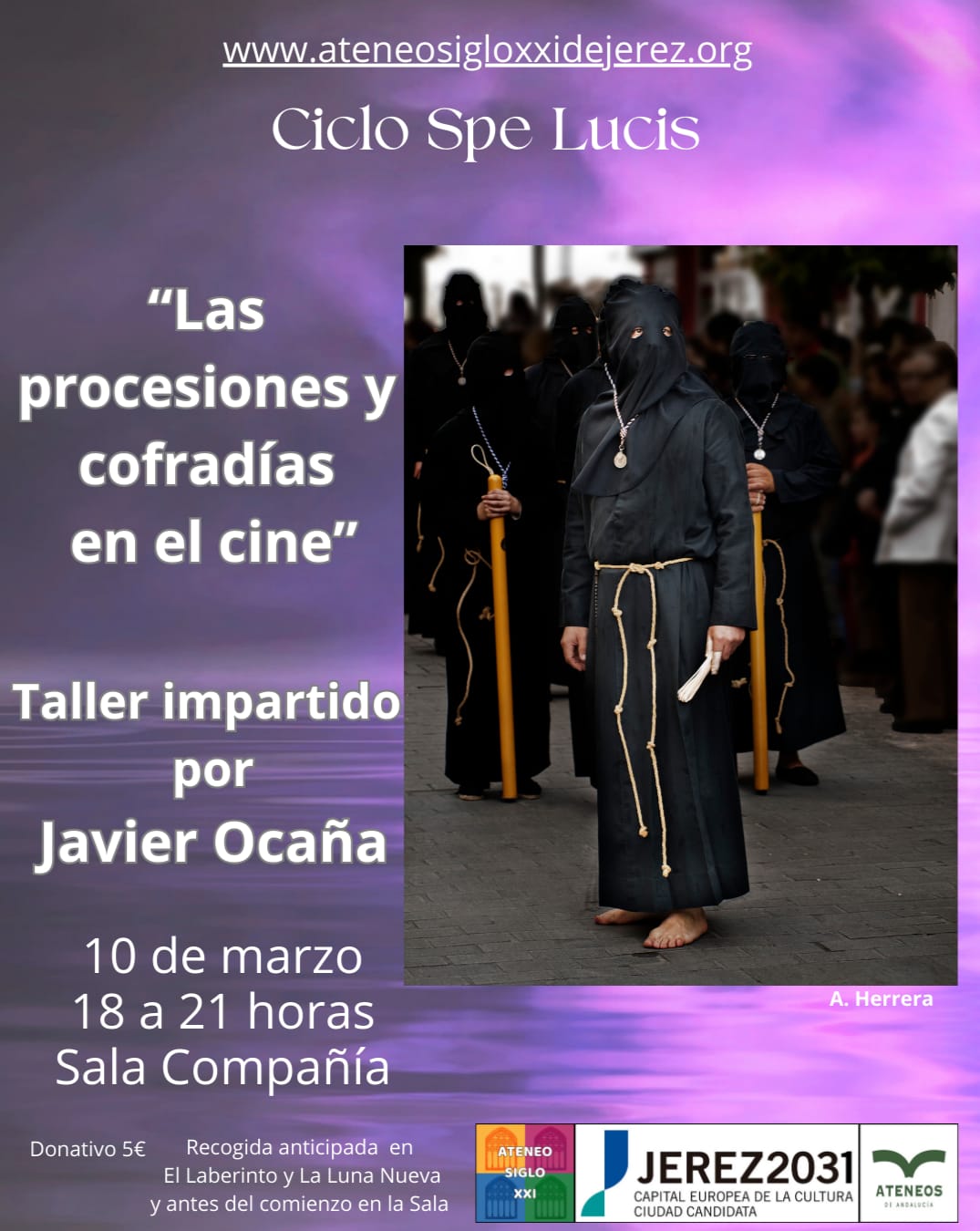 Cartel taller de cine