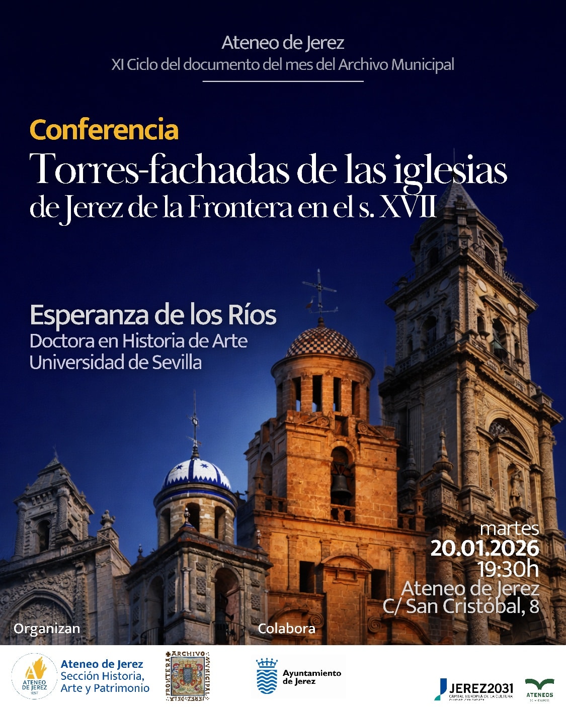 Torres fachadas de las iglesias de Jerez