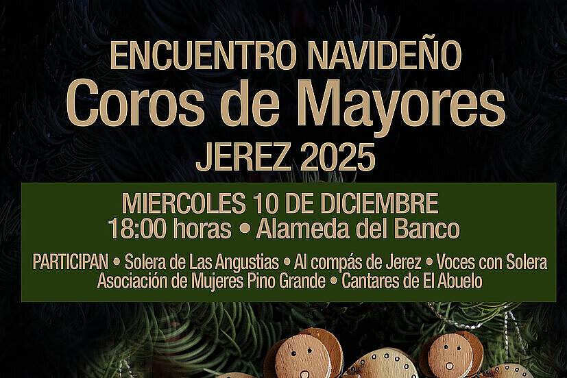 Cartel encuentro coro navideños de mayores