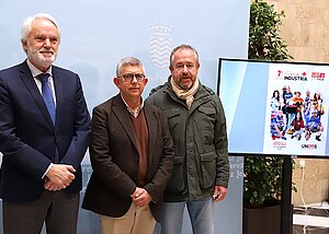 Agustín Muñoz durante la rueda de prensa
