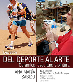 Cartel exposición del Deporte al Arte